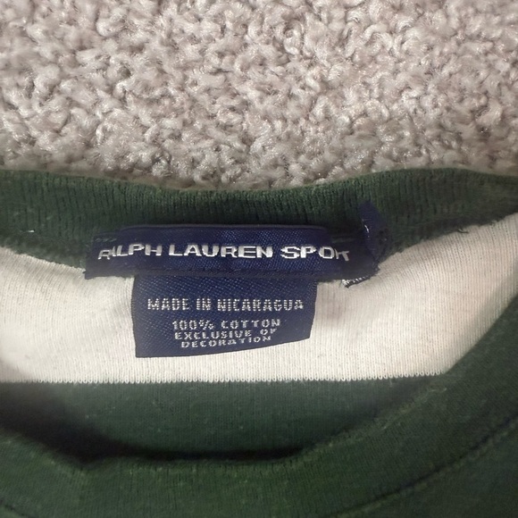 Ralph Lauren Y2K Striped Tee – Forest Green & White – Women’s XS preppy 90s y2k - Picture 2 of 6